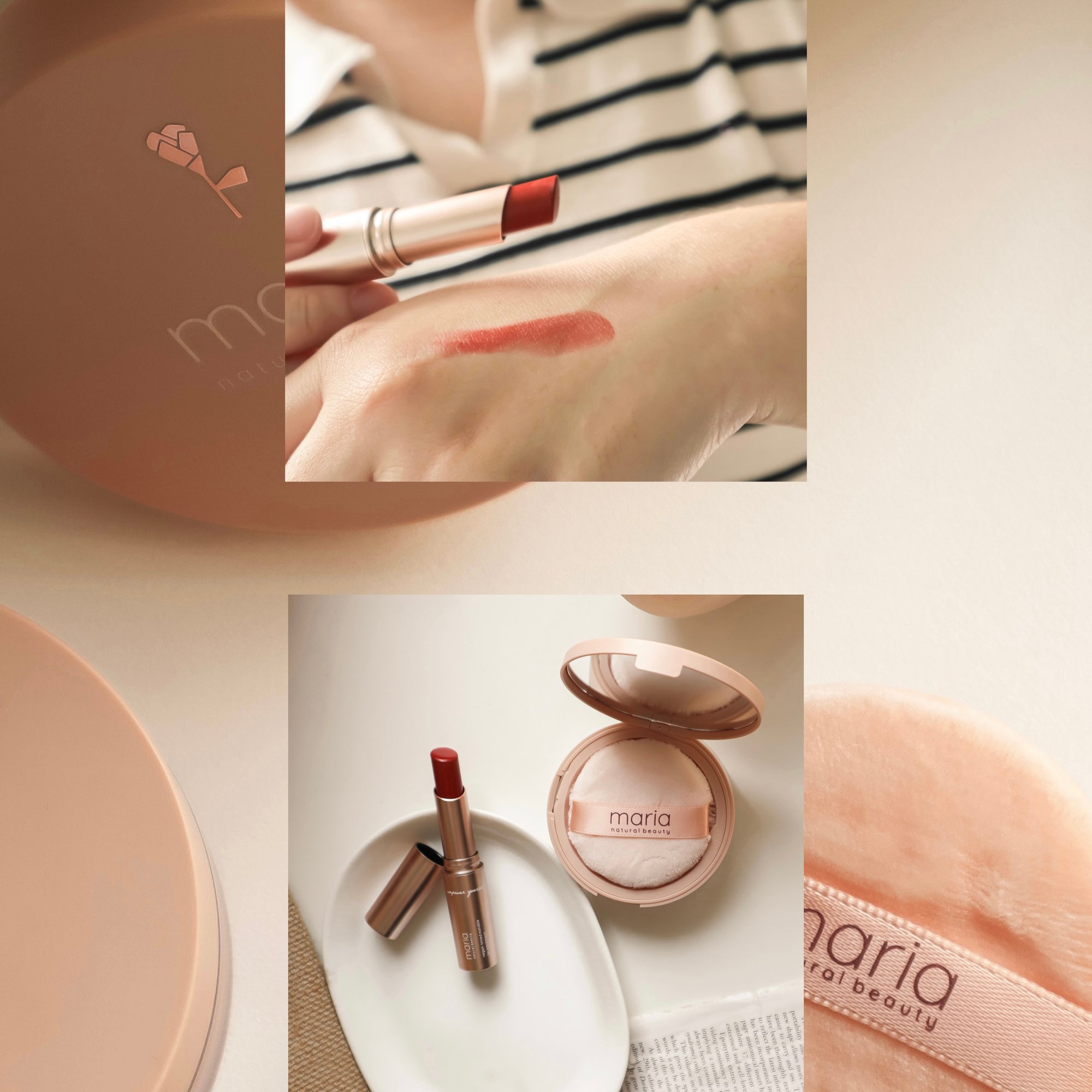 Set MARIA ACNE Mineral Powder  +Tinted Vegan Lip Treatment