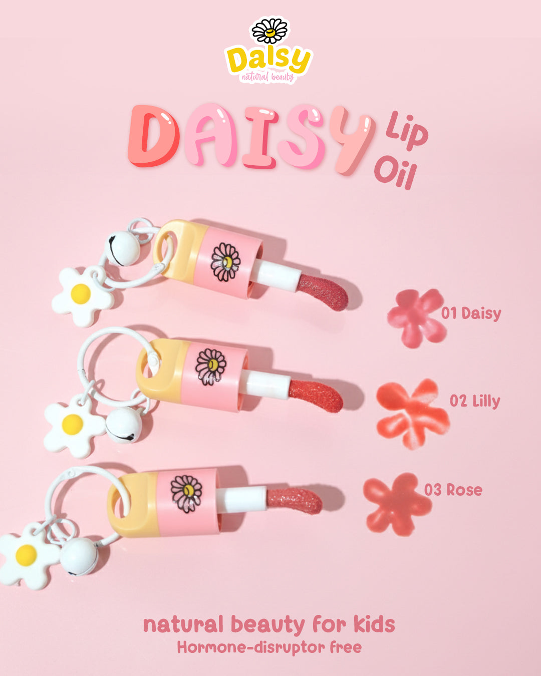 Daisy Lip Oil natural beauty  for kids