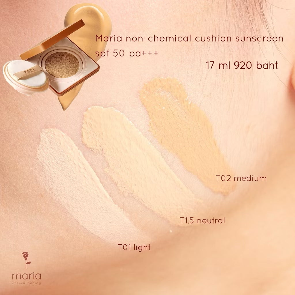 Set Maria Mineral Powder + Cushion Sunscreen spf 50 pa+++