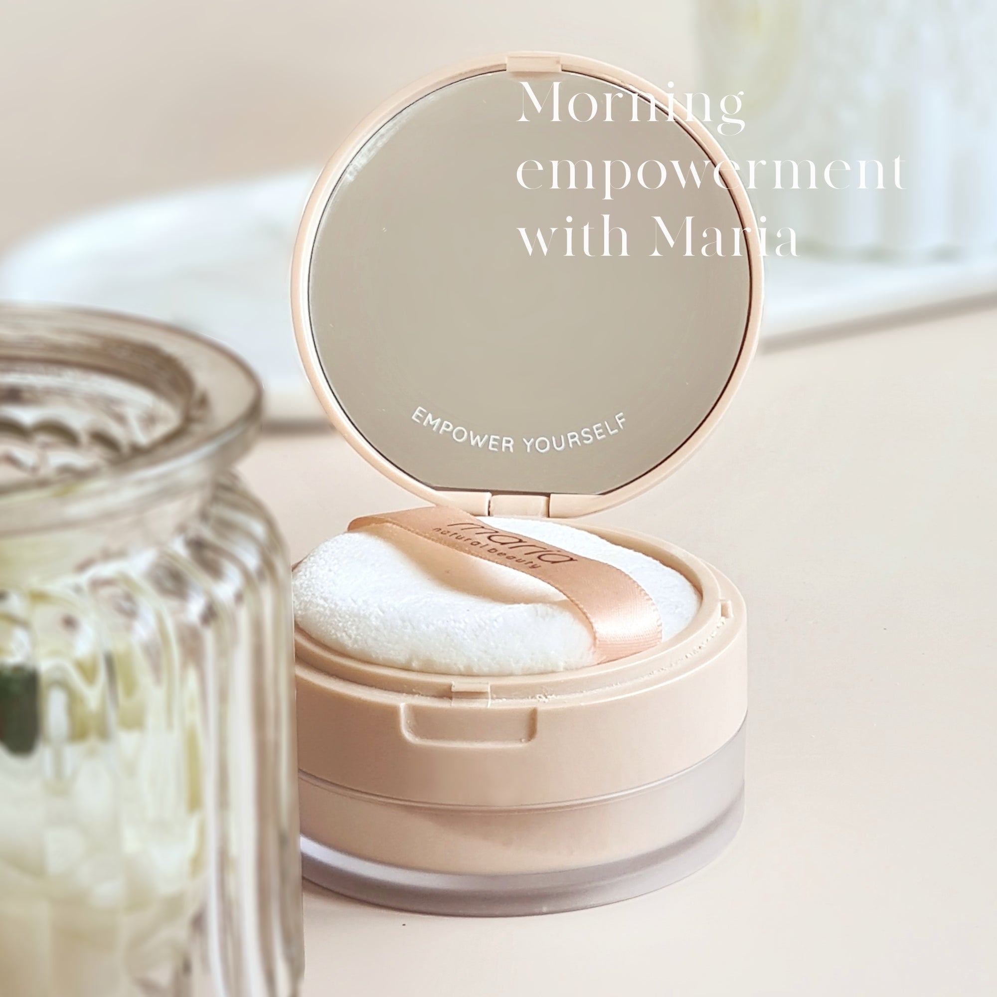 Set MARIA ACNE Mineral Powder + MARIA ACNE Cushion non-chemical sunscreen spf 50 pa+++