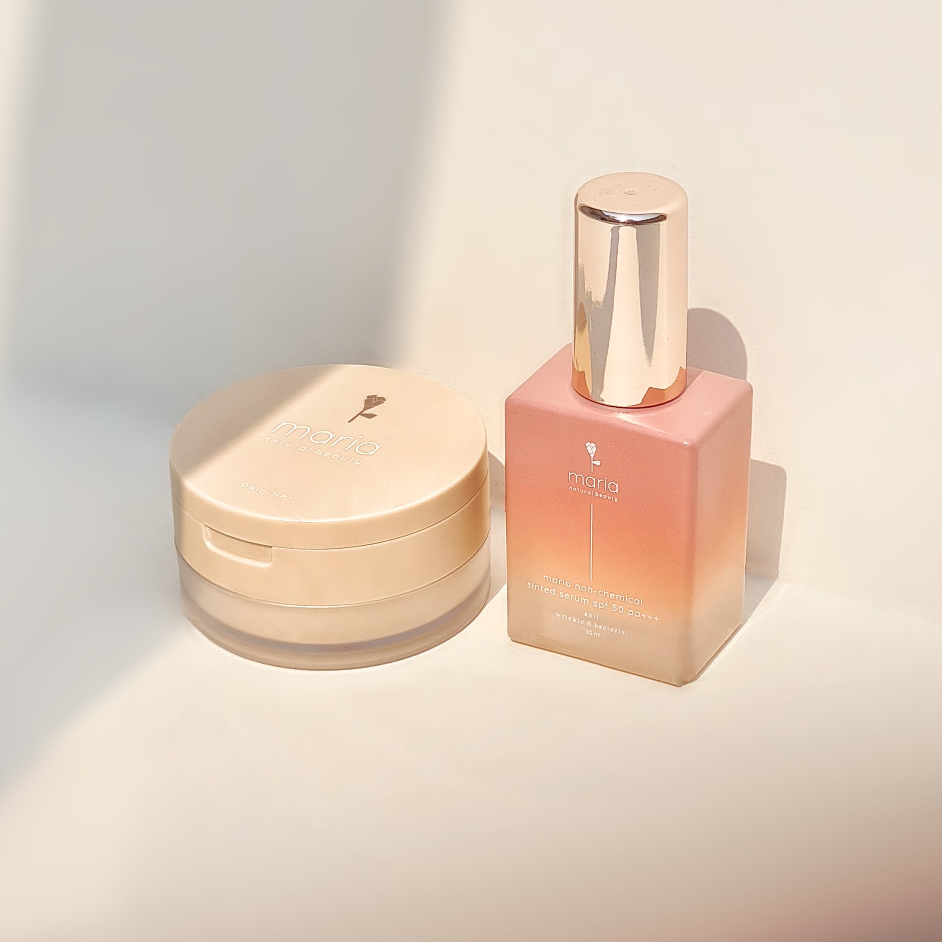 Set MARIA Tinted Serum + Mineral Powder