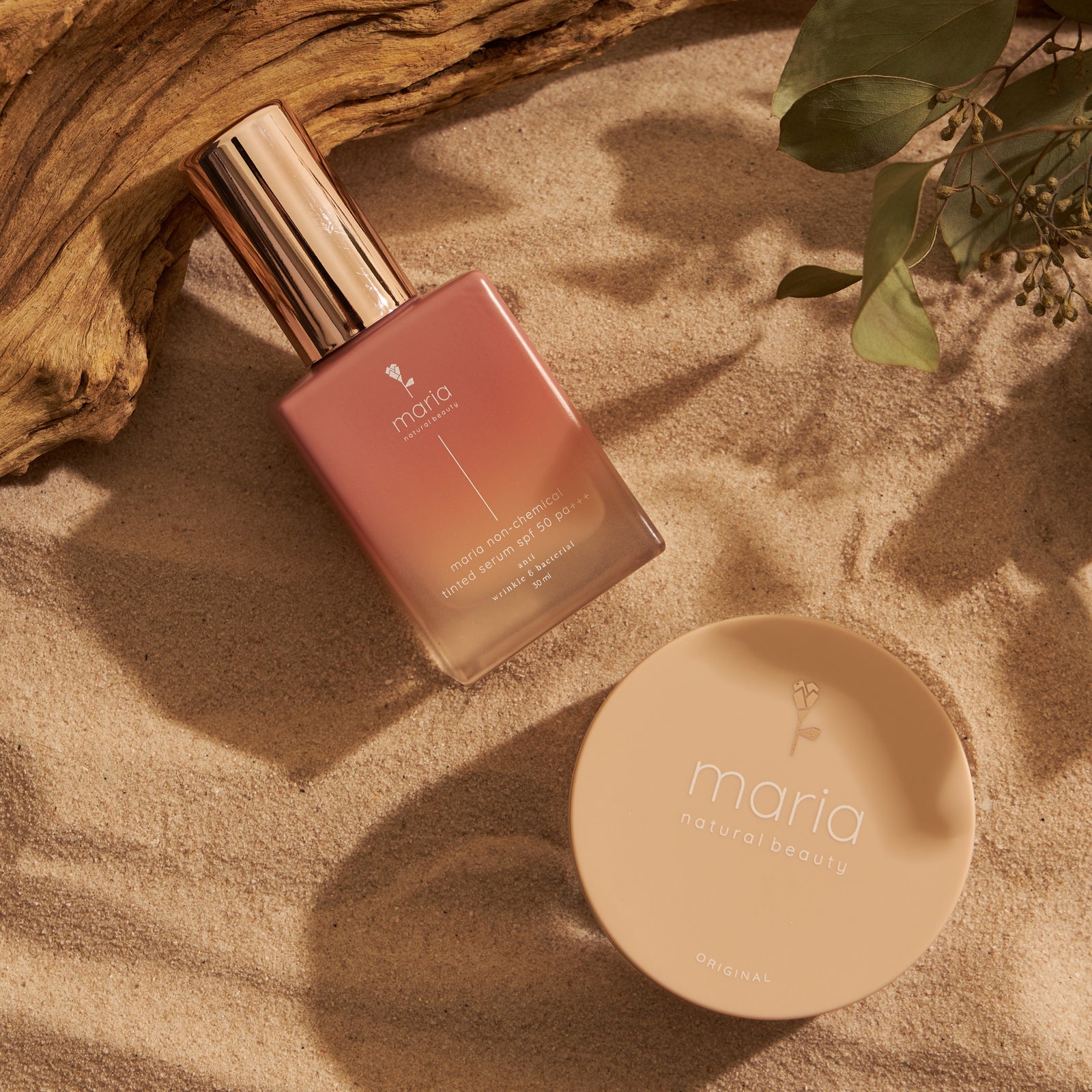 Set MARIA Tinted Serum + Mineral Powder