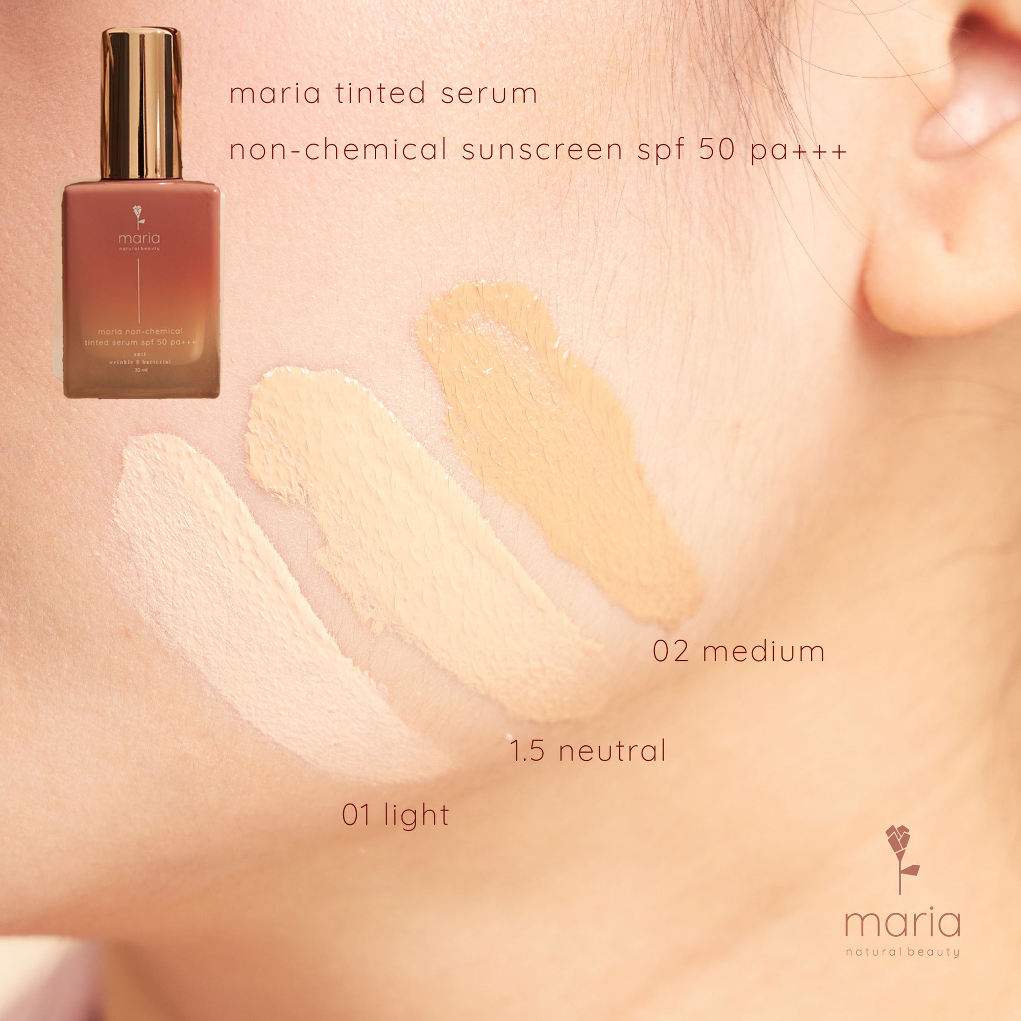 Set MARIA Tinted Serum + Soft Brush